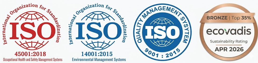 ISO and EcoVadis Certified